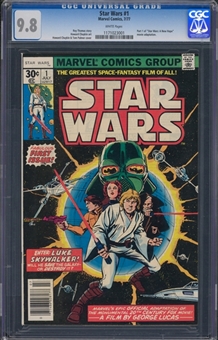 1977 Marvel Comics "Star Wars" #1 - CGC NM/MT 9.8 - Highest-Graded Example! 